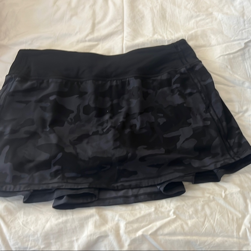 lululemon athletica Black Camo Skater Skirt